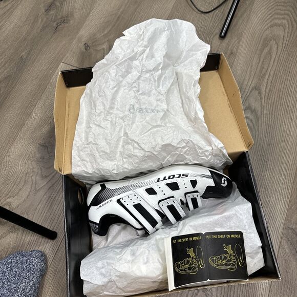 Scott Road Comp Lady Gloss White/Gloss Black Size 8 US 41 EU - Picture 7 of 7